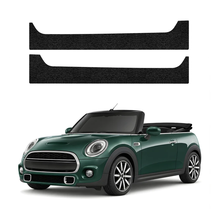 GrizzGlass HeavyDuty Black Door Sill Protective Film Mini Cooper S Cabrio F57 Facelift (2015-2024) [2in1]