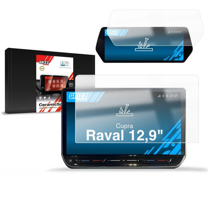 Ceramic GrizzGlass CarDisplay Protection Cupra Raval 12,9" (2026) [2in1]