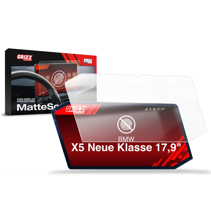 Matte GrizzGlass CarDisplay Protection BMW X5 Neue Klasse 17,9" (2026)
