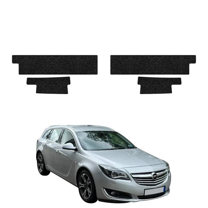 GrizzGlass HeavyDuty Black Door Sill Protective Film Opel Insignia Kombi Facelifting (2013-2017) [4in1]