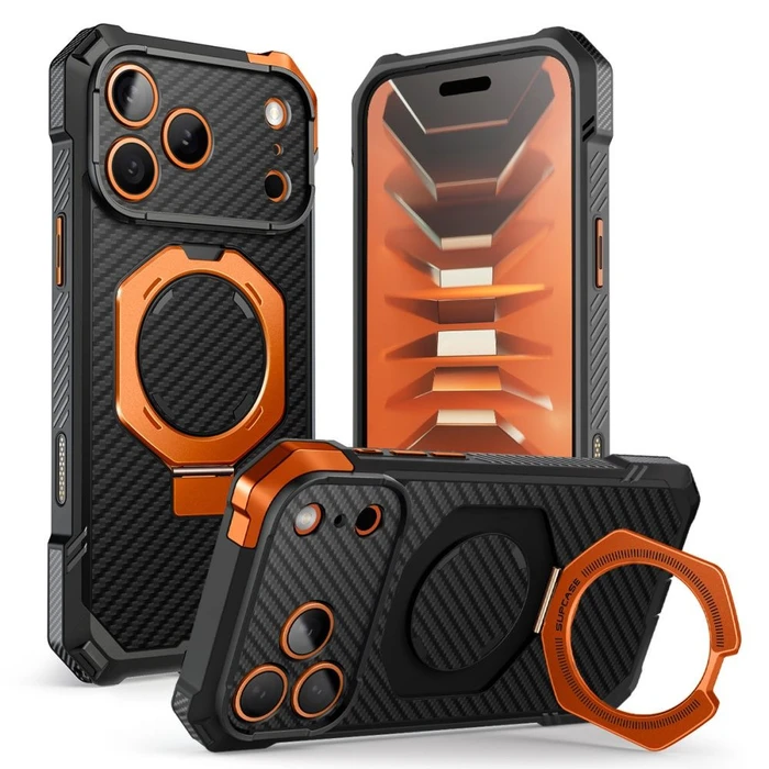Supcase UB Grip Mag MagSafe Apple iPhone 17 Pro Max / 18 Pro Max Aramid Black/orange