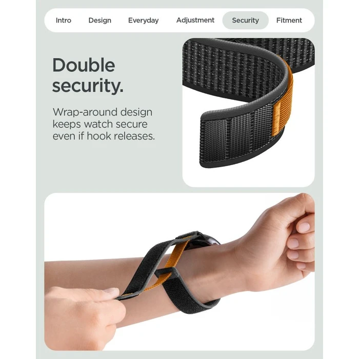 Spigen Athlex Air Google Pixel Watch 1 / 2 / 3 / 4 / 5 41 mm Active Black/orange