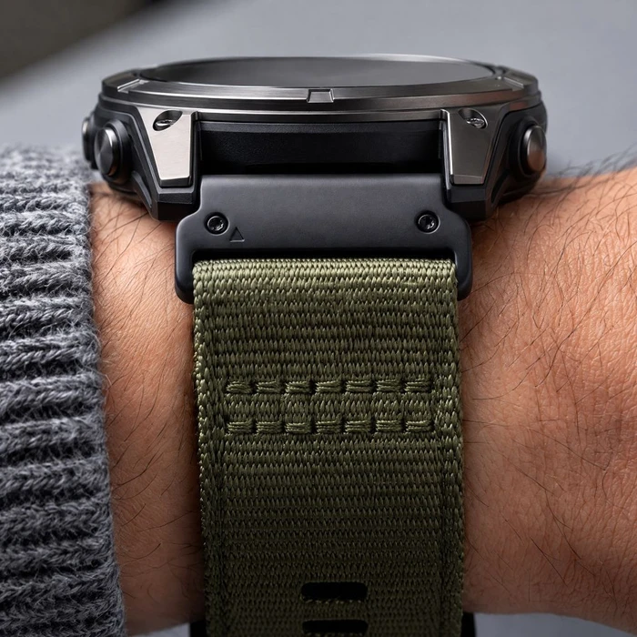 Tech-Protect Nylon Classic Garmin Fenix 5x / 5x Plus / 6x / 6x Pro / 7x / 8 / 8 Pro / 9 / 9 Pro 51 mm Military Green