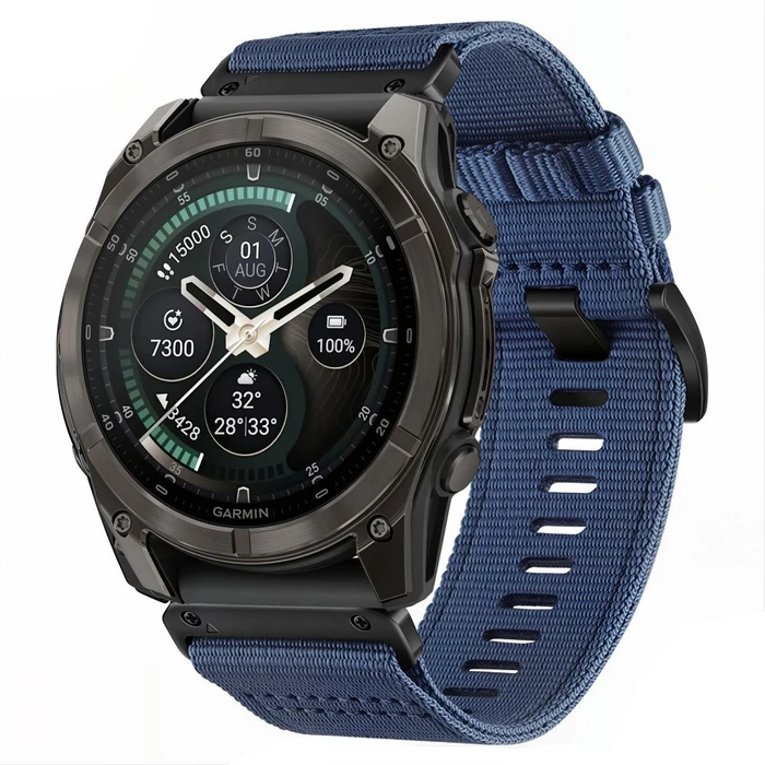 Tech-Protect Nylon Classic Garmin Fenix 5x / 5x Plus / 6x / 6x Pro / 7x / 8 / 8 Pro / 9 / 9 Pro 51 mm Midnight Navy
