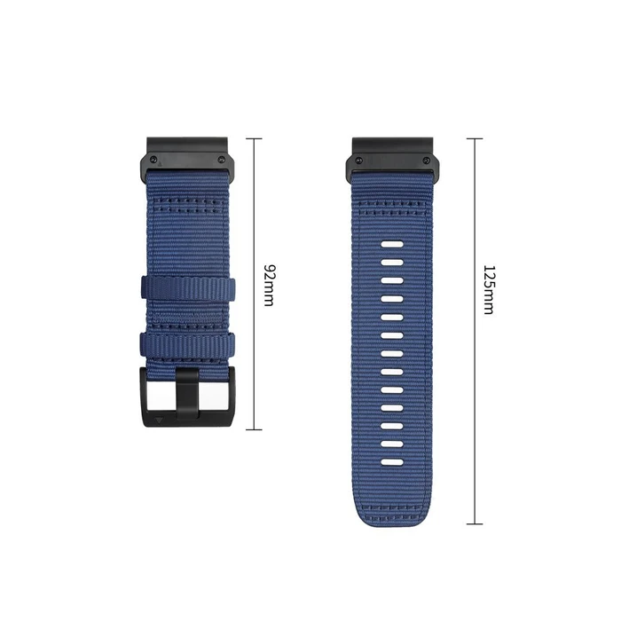 Tech-Protect Nylon Classic Garmin Fenix 5x / 5x Plus / 6x / 6x Pro / 7x / 8 / 8 Pro / 9 / 9 Pro 51 mm Midnight Navy