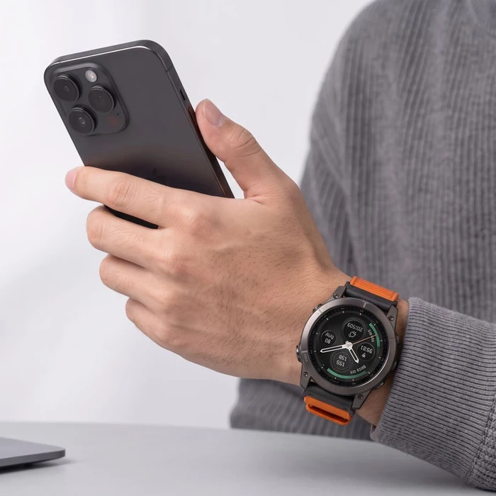 Tech-Protect Nylon Classic Garmin Fenix 5x / 5x Plus / 6x / 6x Pro / 7x / 8 / 8 Pro / 9 / 9 Pro 51 mm Signal Orange