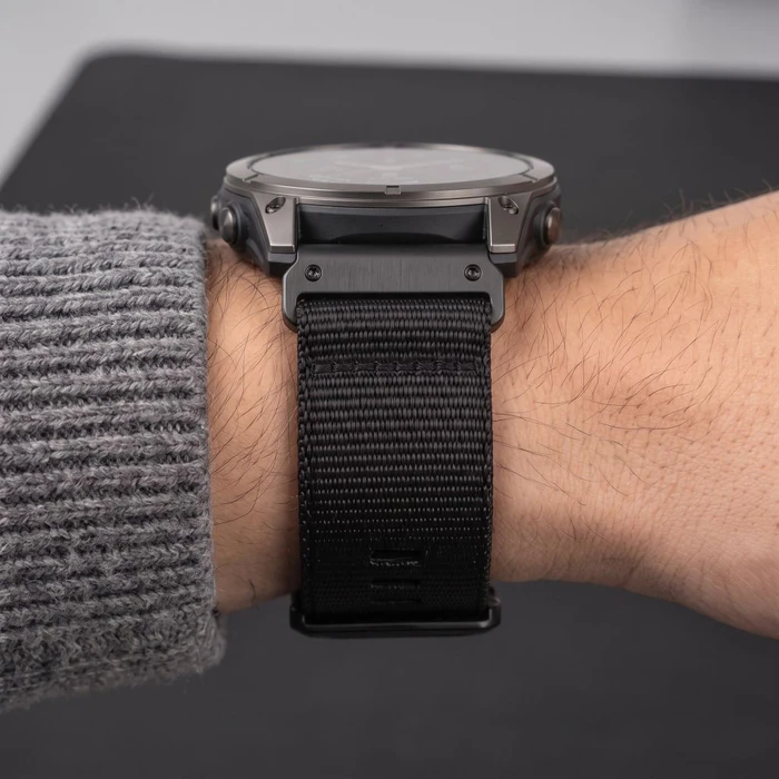 Tech-Protect Nylon Classic Garmin Fenix 5x / 5x Plus / 6x / 6x Pro / 7x / 8 / 8 Pro / 9 / 9 Pro 47 mm Black