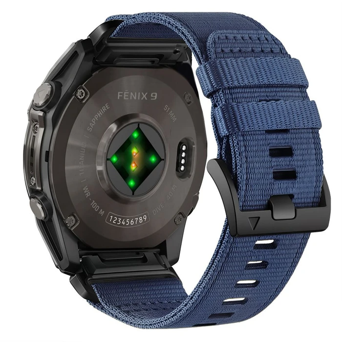 Tech-Protect Nylon Classic Garmin Fenix 5x / 5x Plus / 6x / 6x Pro / 7x / 8 / 8 Pro / 9 / 9 Pro 47 mm Midnight Navy