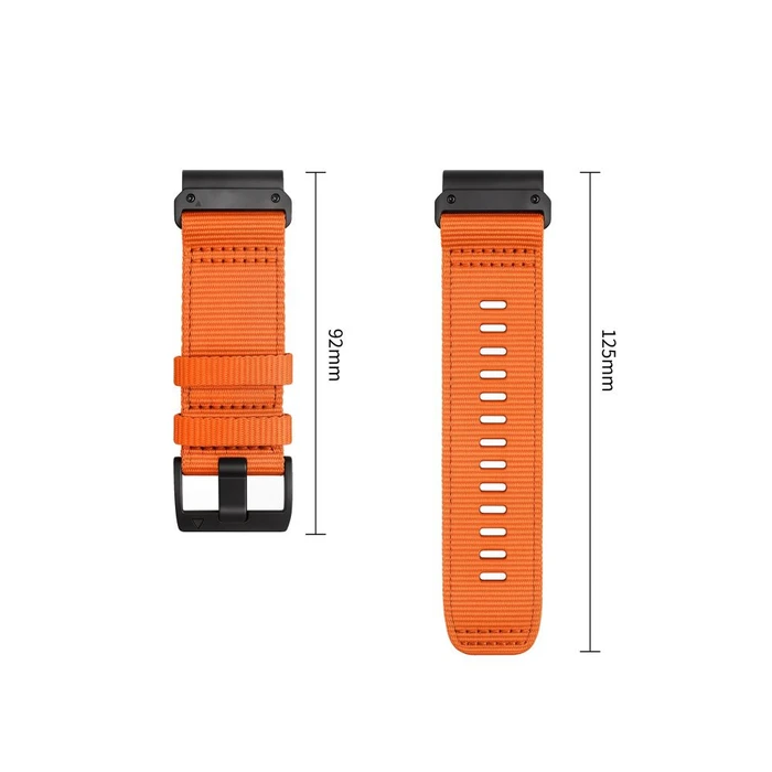 Tech-Protect Nylon Classic Garmin Fenix 5x / 5x Plus / 6x / 6x Pro / 7x / 8 / 8 Pro / 9 / 9 Pro 47 mm Signal Orange