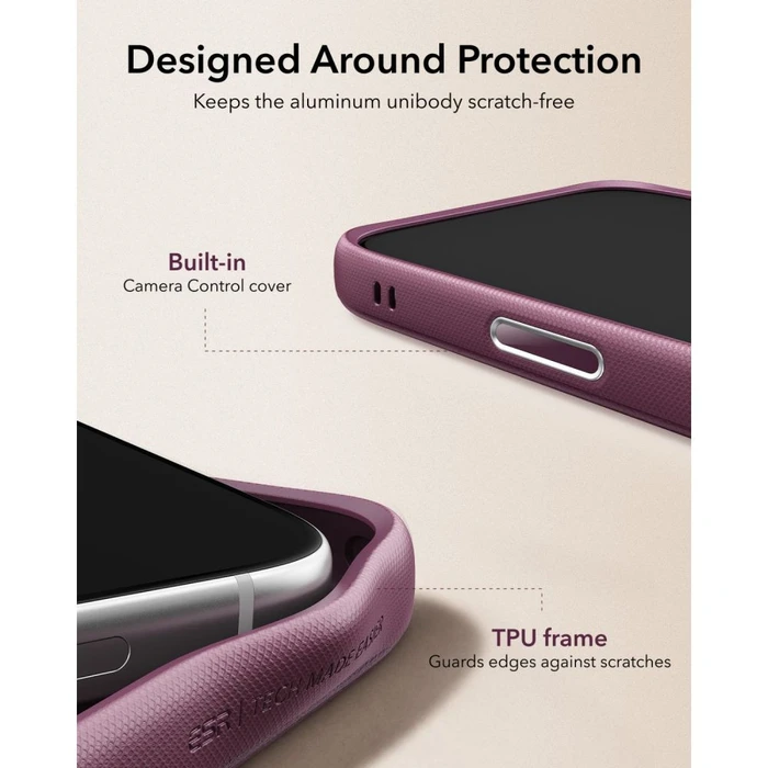 ESR Leather Kickstand MagSafe Apple iPhone 17 Pro / 18 Pro Deep Burgundy