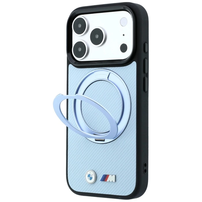 BMW Kevlar Ring Stand 360 MagSafe Apple iPhone 18 Pro Max / 17 Pro Max blue