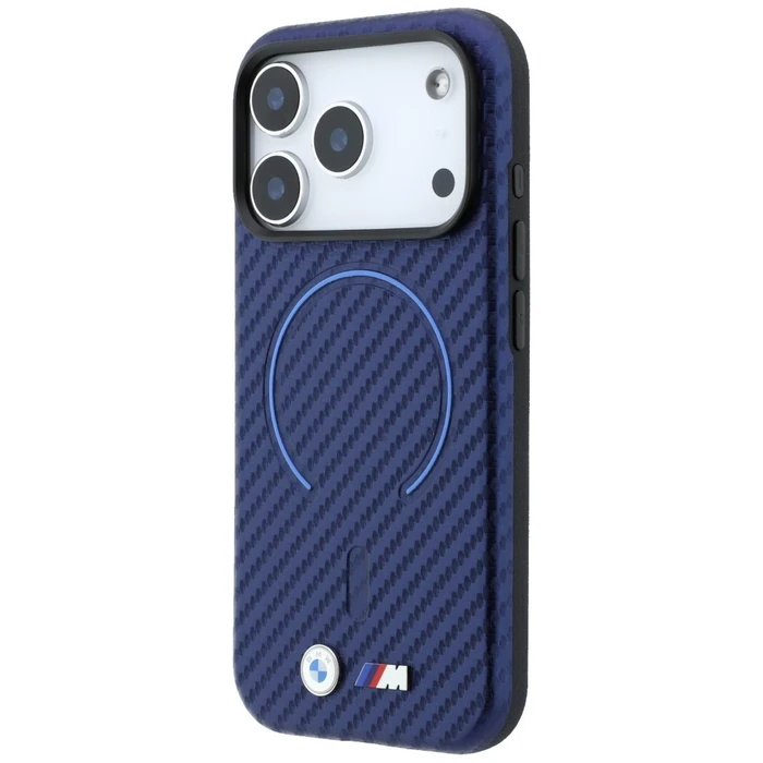 BMW M Carbon Printed Ring MagSafe Apple iPhone 18 Pro / 17 Pro navy blue