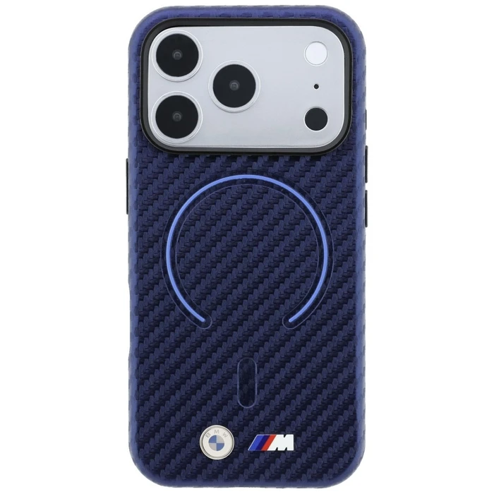 BMW M Carbon Printed Ring MagSafe Apple iPhone 18 Pro / 17 Pro navy blue