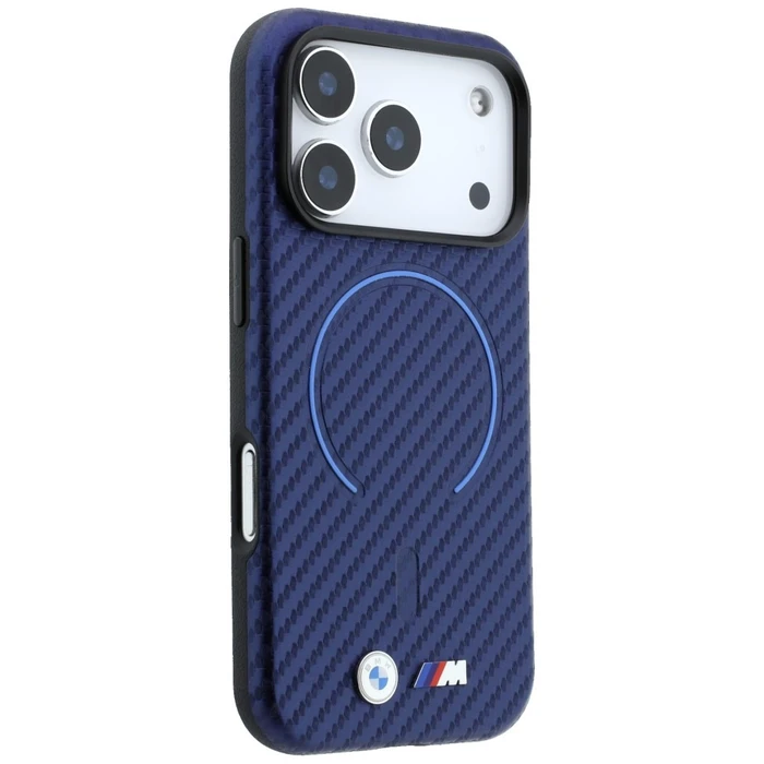 BMW M Carbon Printed Ring MagSafe Apple iPhone 18 Pro / 17 Pro navy blue