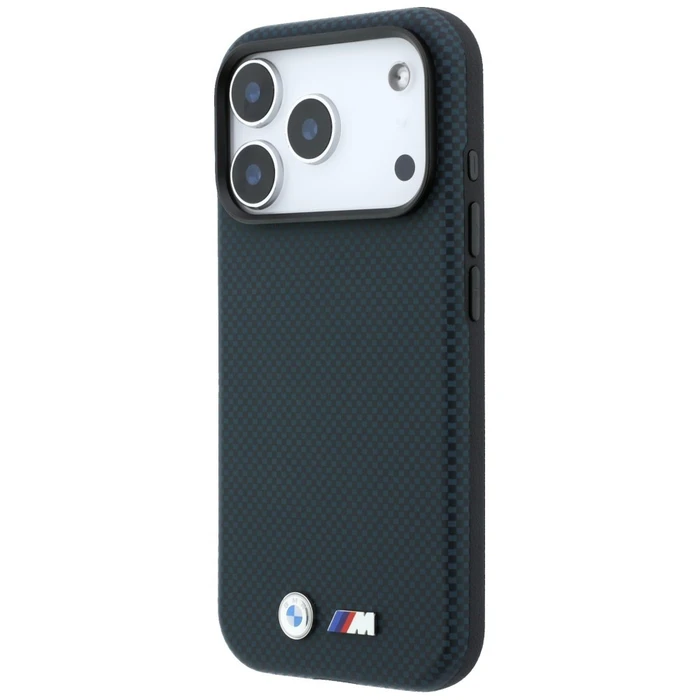 BMW M Quadrille Kevlar Metal Logo MagSafe Apple iPhone 18 Pro Max / 17 Pro Max navy blue
