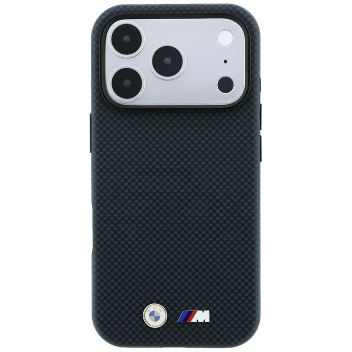BMW M Quadrille Kevlar Metal Logo MagSafe Apple iPhone 18 Pro Max / 17 Pro Max navy blue