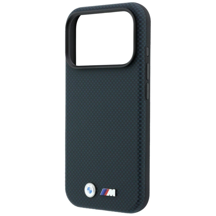 BMW M Quadrille Kevlar Metal Logo MagSafe Apple iPhone 18 Pro Max / 17 Pro Max navy blue