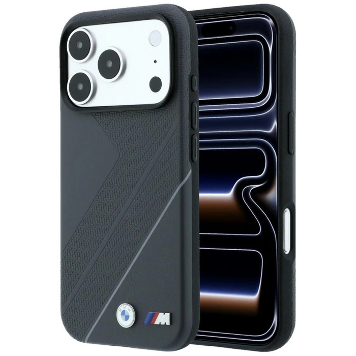 BMW M Tire Track with Silver Line MagSafe Apple iPhone 18 Pro Max / 17 Pro Max anthracite
