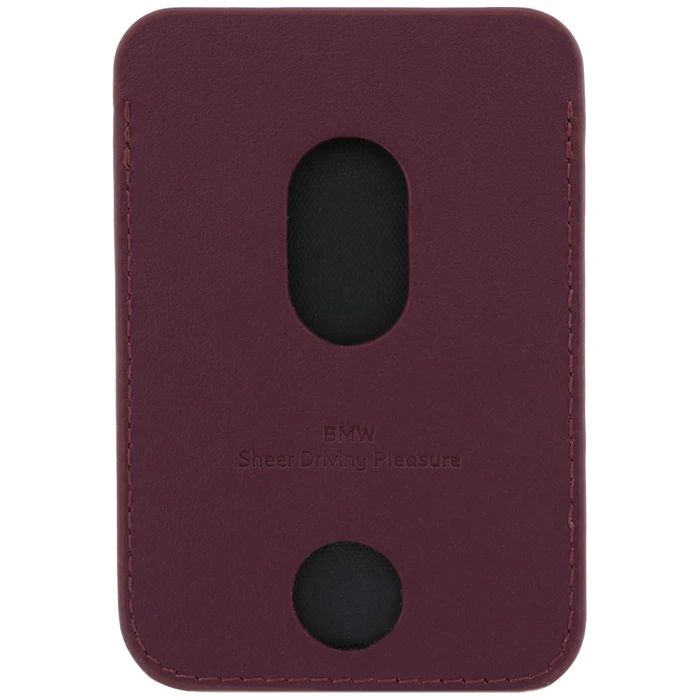 BMW Quilted Pattern Metal Logo Apple iPhone 18 Pro / 17 Pro burgundy