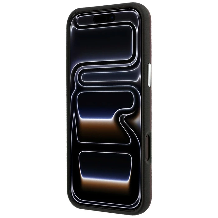 BMW Quilted Pattern Metal Logo Apple iPhone 18 Pro Max / 17 Pro Max burgundy
