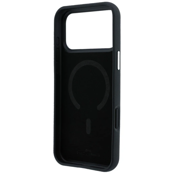 BMW Quilted Pattern Metal Logo Apple iPhone 18 Pro Max / 17 Pro Max black
