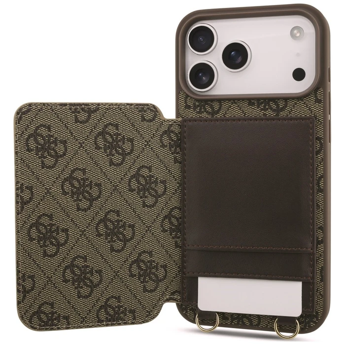 Guess 4G Cardslots & Magnetic Closure Crossbody Apple iPhone 18 Pro / 17 Pro brown