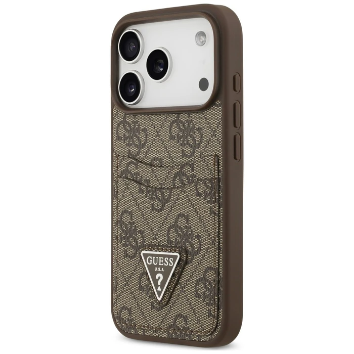 Guess 4G Double Card Triangle Apple iPhone 18 Pro / 17 Pro brown