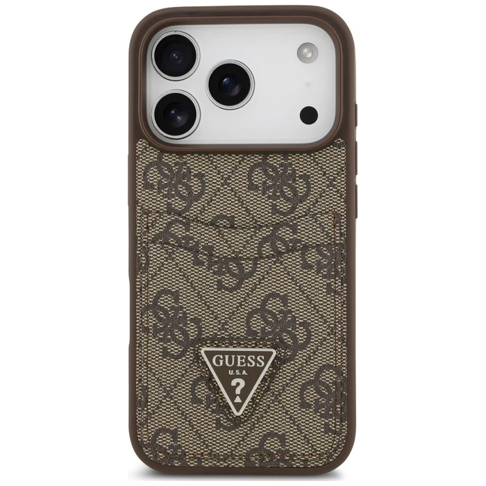 Guess 4G Double Card Triangle Apple iPhone 18 Pro / 17 Pro brown