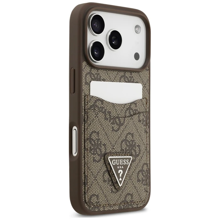 Guess 4G Double Card Triangle Apple iPhone 18 Pro / 17 Pro brown
