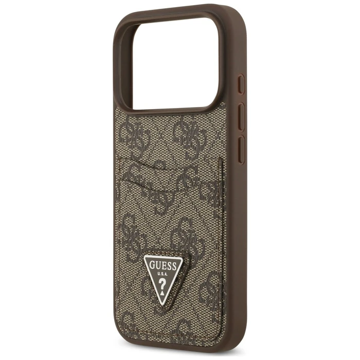 Guess 4G Double Card Triangle Apple iPhone 18 Pro / 17 Pro brown