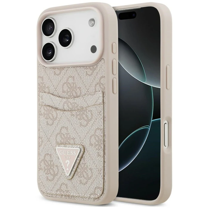 Guess 4G Double Card Triangle Apple iPhone 18 Pro / 17 Pro pink
