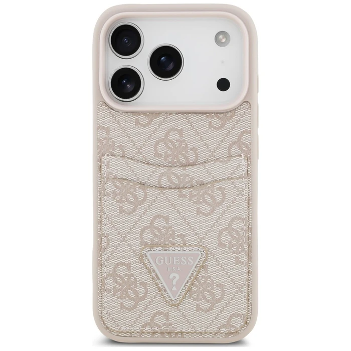 Guess 4G Double Card Triangle Apple iPhone 18 Pro / 17 Pro pink