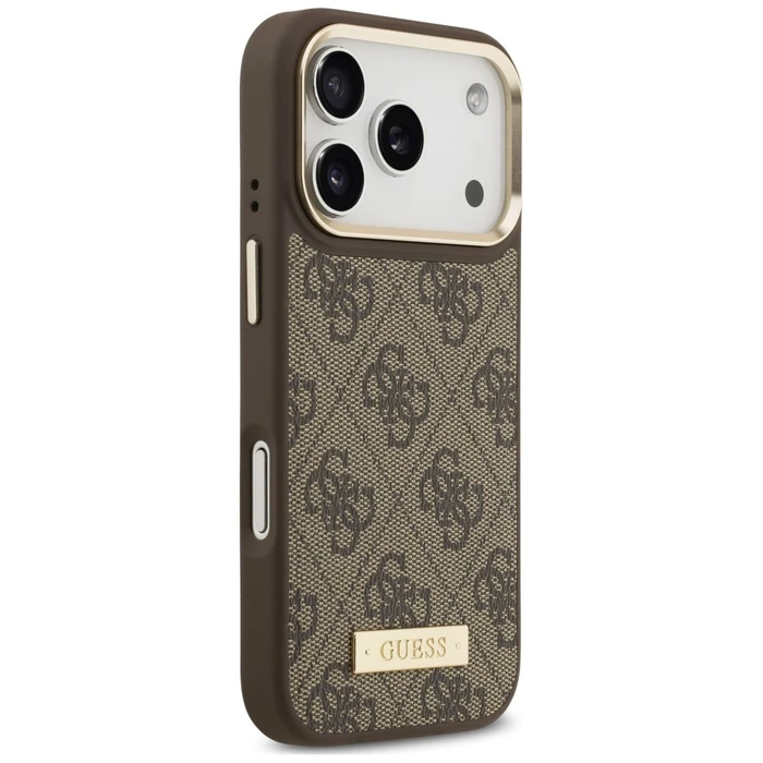 Guess 4G Logo Plate MagSafe Apple iPhone 18 Pro / 17 Pro brown