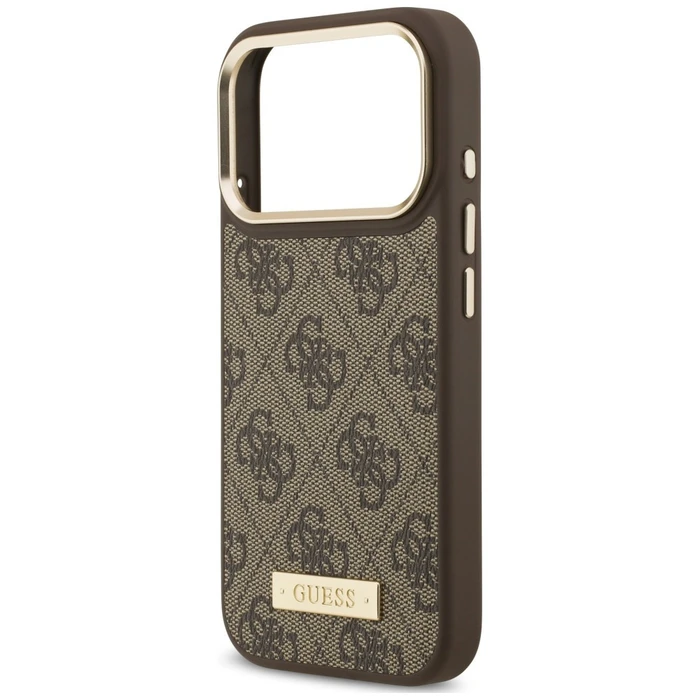 Guess 4G Logo Plate MagSafe Apple iPhone 18 Pro / 17 Pro brown