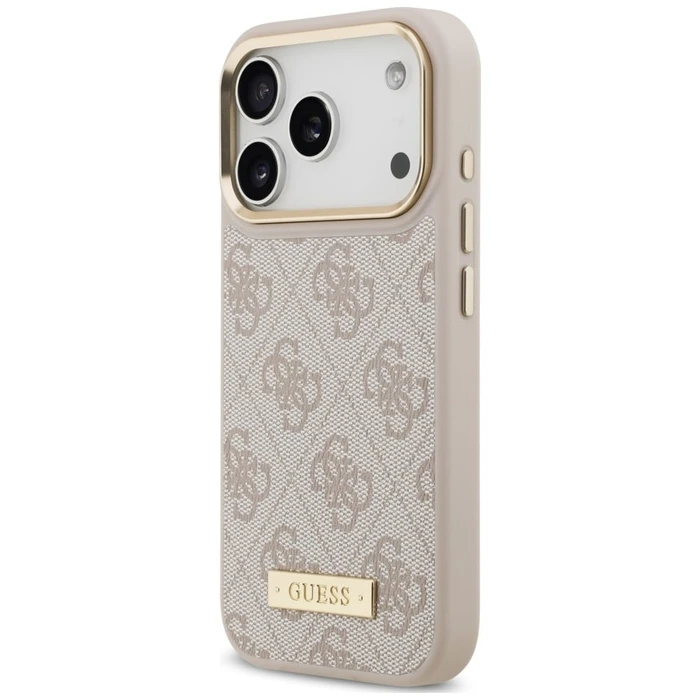 Guess 4G Logo Plate MagSafe Apple iPhone 18 Pro / 17 Pro pink