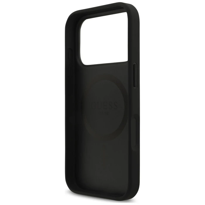 Guess Croco Triangle Logo MagSafe Apple iPhone 18 Pro / 17 Pro black