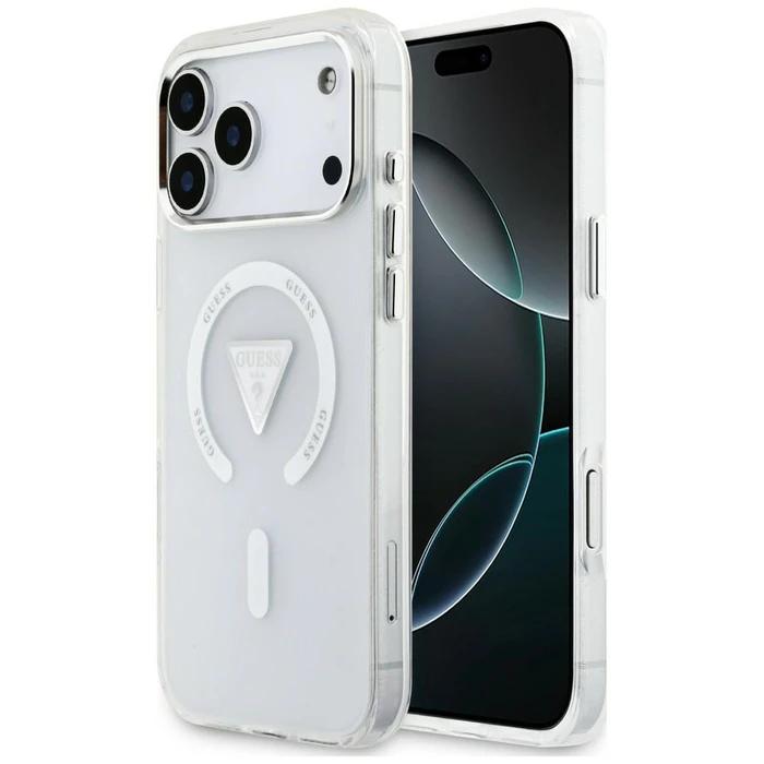 Guess IML Gradient Triangle Logo MagSafe Apple iPhone 18 Pro Max / 17 Pro Max clear