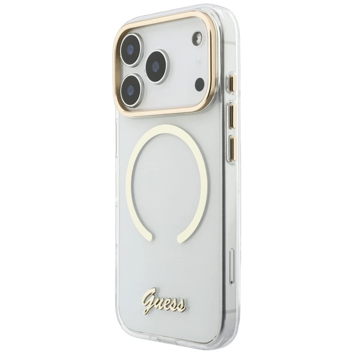 Guess IML Script Metal MagSafe Apple iPhone 18 Pro / 17 Pro clear