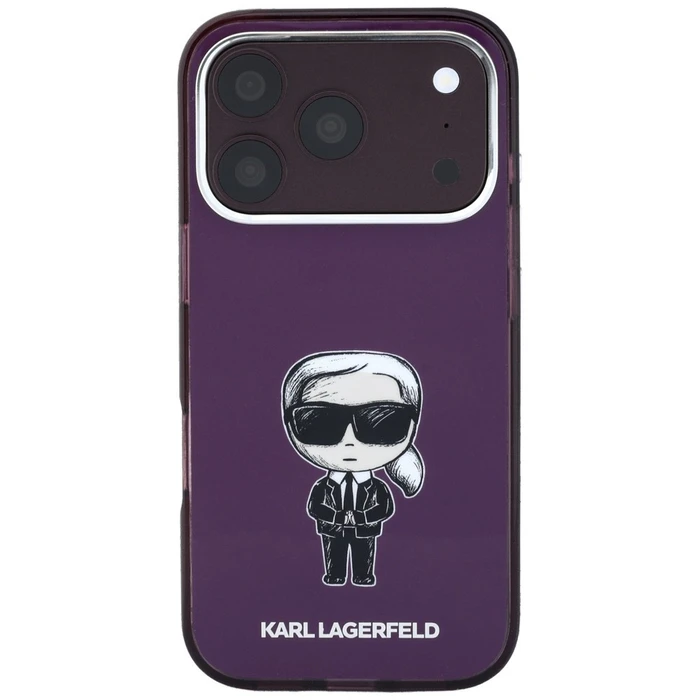 Karl Lagerfeld IML Ikonik Sketch Print MagSafe Apple iPhone 18 Pro / 17 Pro burgundy