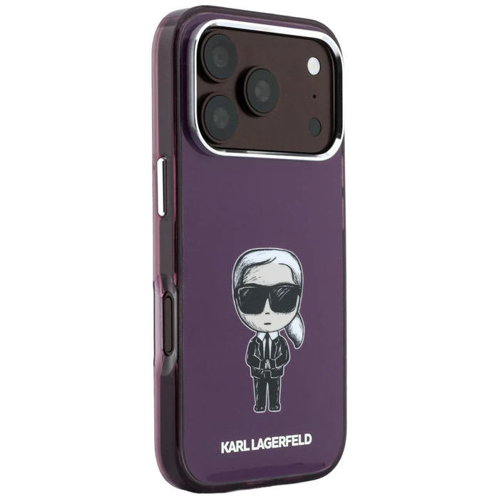 Karl Lagerfeld IML Ikonik Sketch Print MagSafe Apple iPhone 18 Pro / 17 Pro burgundy