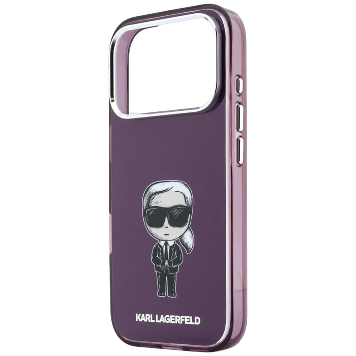 Karl Lagerfeld IML Ikonik Sketch Print MagSafe Apple iPhone 18 Pro / 17 Pro burgundy