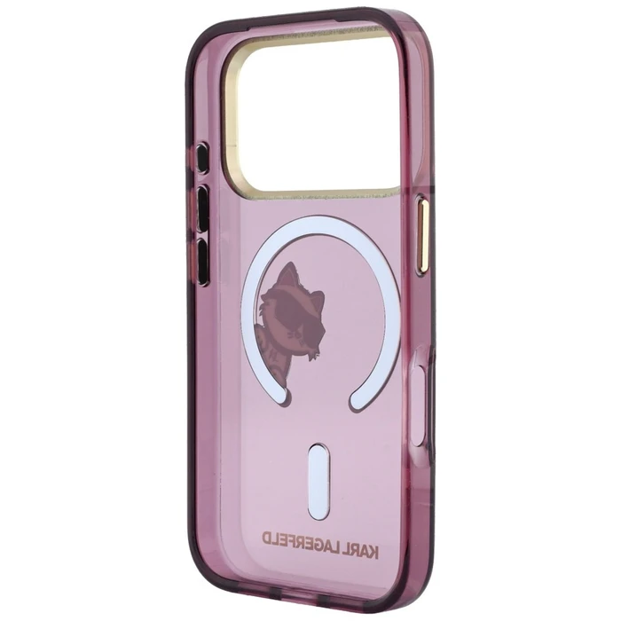 Karl Lagerfeld Peekaboo Logo MagSafe Apple iPhone 18 Pro / 17 Pro burgundy
