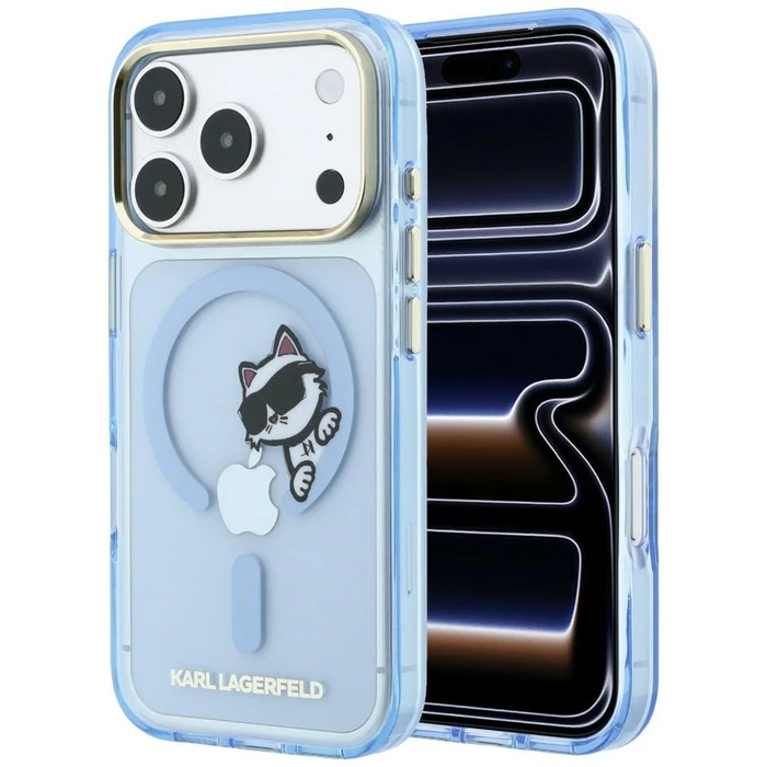 Karl Lagerfeld Peekaboo Logo MagSafe Apple iPhone 18 Pro Max / 17 Pro Max blue