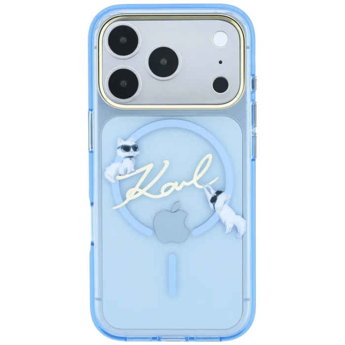 Karl Lagerfeld Script Logo MagSafe Apple iPhone 18 Pro / 17 Pro light blue