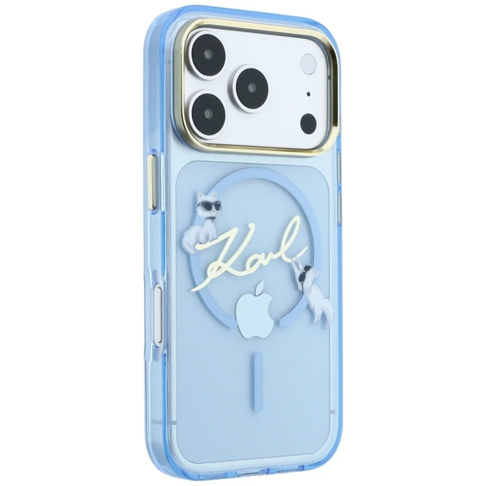 Karl Lagerfeld Script Logo MagSafe Apple iPhone 18 Pro / 17 Pro light blue
