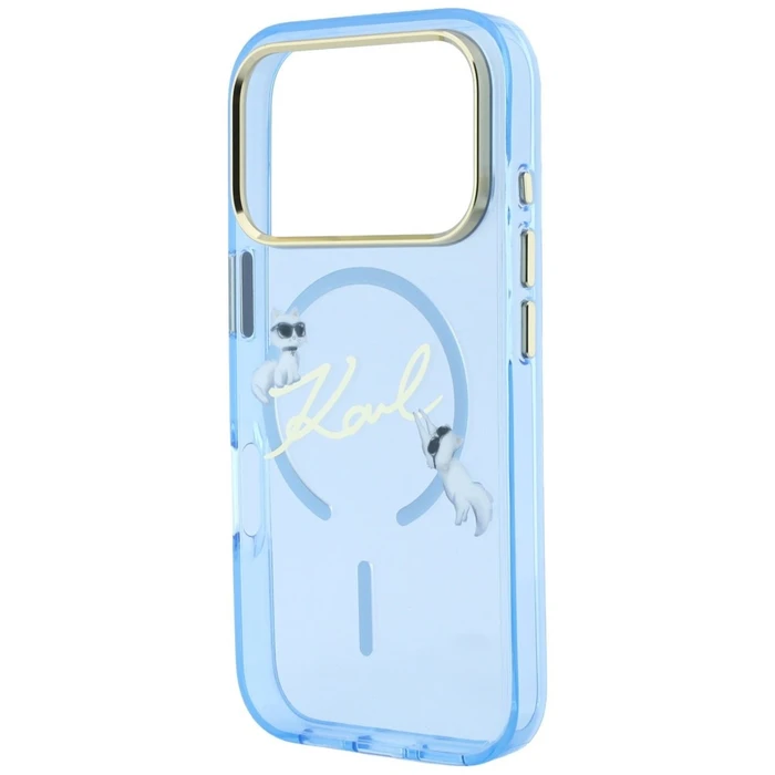 Karl Lagerfeld Script Logo MagSafe Apple iPhone 18 Pro / 17 Pro light blue
