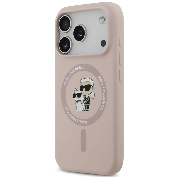 Karl Lagerfeld Silicone Karl&Choupette Ring MagSafe Apple iPhone 18 Pro / iPhone 17 Pro black