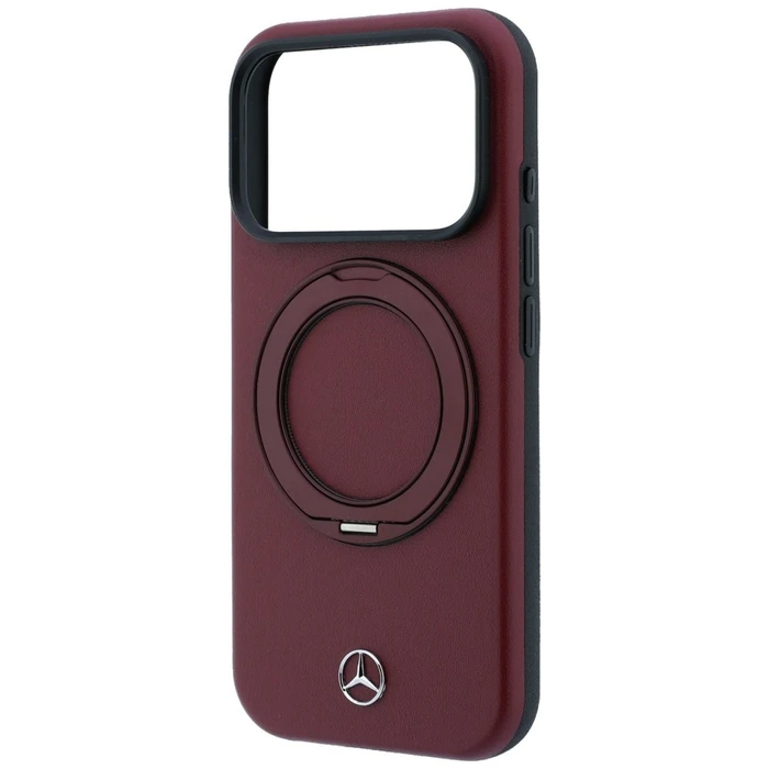 Mercedes Leather with Ring Stand MagSafe Apple iPhone 18 Pro / 17 Pro burgundy
