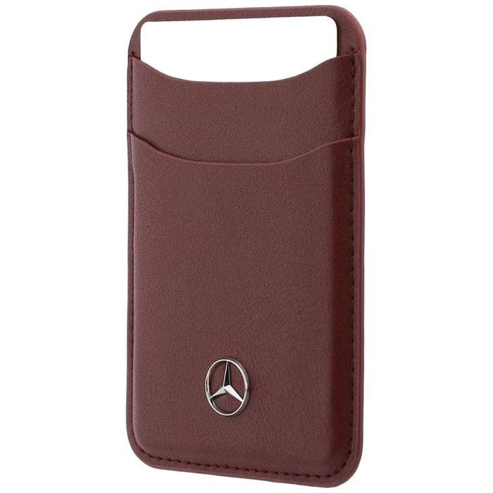 Mercedes Grill Pattern Leather MagSafe Apple iPhone 18 Pro / 17 Pro burgundy