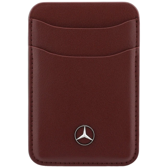 Mercedes Grill Pattern Leather MagSafe Apple iPhone 18 Pro / 17 Pro burgundy